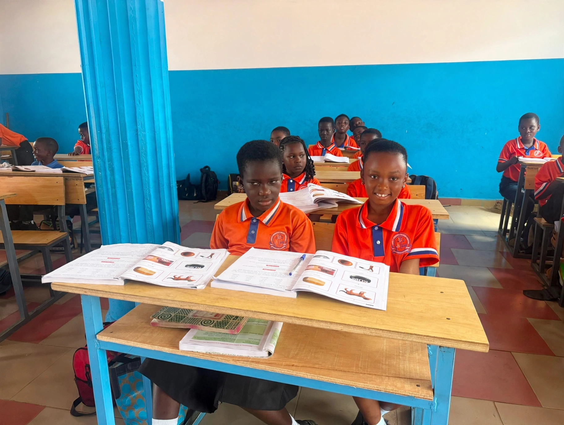 Reading together in the classroom